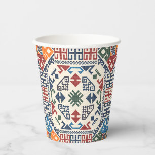 Traditionelle Palästina Stickerei täreez boho Pappbecher