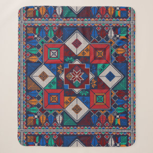Traditionelle Palästina Stickerei täreez bunt Sherpadecke
