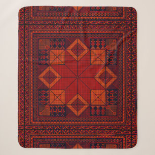 Traditionelle Palästina Stickerei täreez Muster Sherpadecke