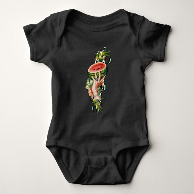 Traditionelle palästinensische Elemente auf der Ka Baby Strampler (Vorderseite)
