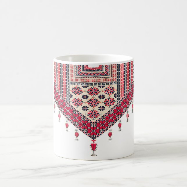 Traditionelle palästinensische Stickerei Kaffeetasse (Mittel)