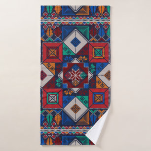 Traditionelle palästinensische Stickerei Tatreez f Badhandtuch Set