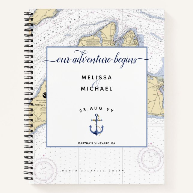 Traditionelle Planung von Nautischen Hochzeiten +  Notizbuch (Vorderseite)