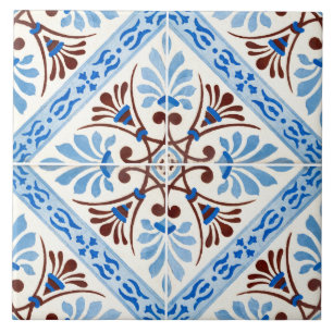 Traditionelle portugiesische glasierte fliese