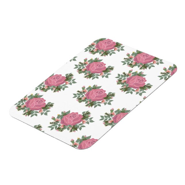 Traditionelle Rose Magnet (Linke Seite)