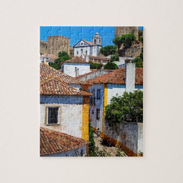 Traditionelle rote Dachhäuser| Portugal (Vertikal)