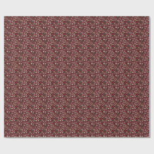 Traditionelle rote Mistel-Weihnachtskugeln Geschenkpapier
