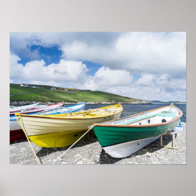 Traditionelle Ruderboote Poster (Vorne)