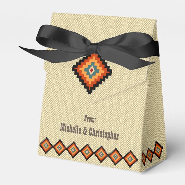 Traditionelle rumänische Volkskunst-Motive Geschenkschachtel (Vorderseite)
