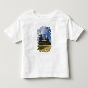 Traditionelle russisch-orthodoxe Holzkirche Kleinkind T-shirt