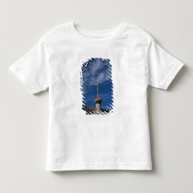 Traditionelle russisch-orthodoxe Holzkirche Kleinkind T-shirt (Vorderseite)