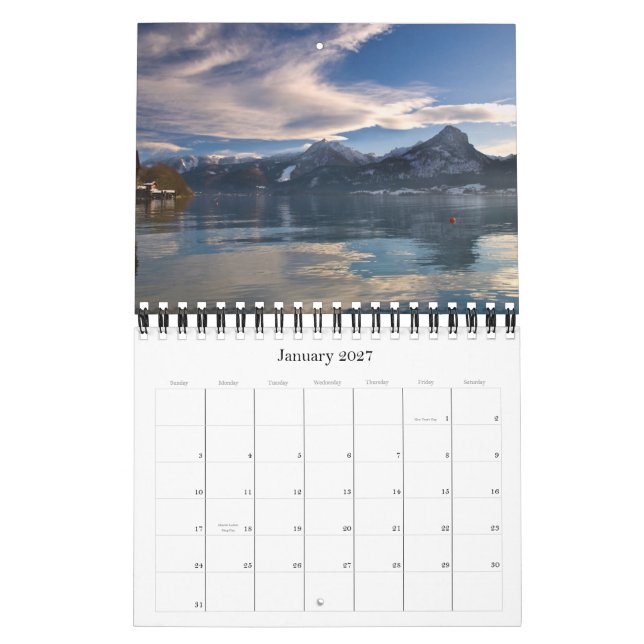 Traditionelle Salzkammer Kalender (Jan 2027)
