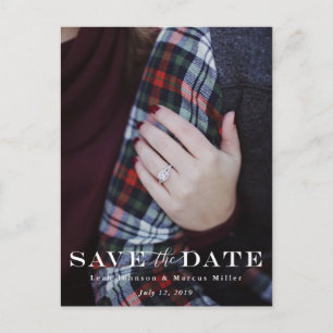 Traditionelle Save the Date Postkarte