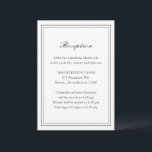 Traditionelle Schwarz-Weiß-Zeitlose Hochzeit Begleitkarte<br><div class="desc">Elegante Hochzeitskasse mit einem einfachen und klassischen Design.</div>