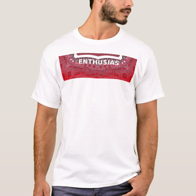 Traditionelle Sindhi Kultur Ajrak Muster Kunst Dru T-Shirt (Vorderseite)