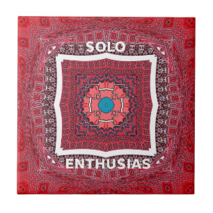 Traditionelle Sindhi-Kultur Ajrak-Muster-Kunststof Fliese