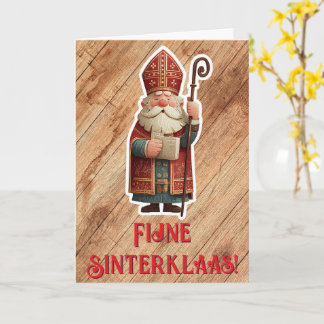 Traditionelle Sinterklaas-Grußkarte mit Sint Karte