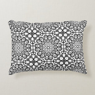 Traditionelle Sonnenblumen-Batik-Musterschmuck Dekokissen