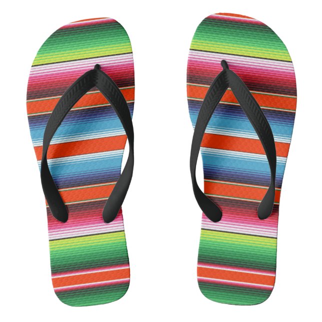 Traditionelle Spanisch Serape Flip Flops (Fußbett)