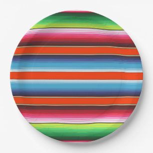 Traditionelle Spanisch Serape Pappteller