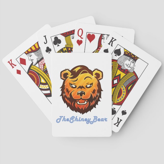 Traditionelle Spielkarten mit dem ShineyBear Logo (Rückseite)