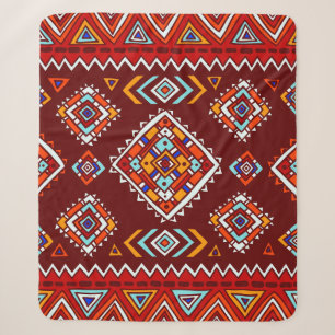 Traditionelle stammesbezogene, ethnische nahtlose  sherpadecke