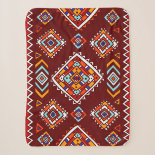 Traditionelle Stammesmuster im ethnischen Stil Sherpadecke