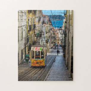Traditionelle Straßenbahn von Lissabon