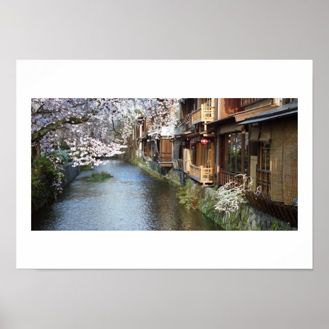 Traditionelle Teehäuser von Kyoto Poster (Vorne)