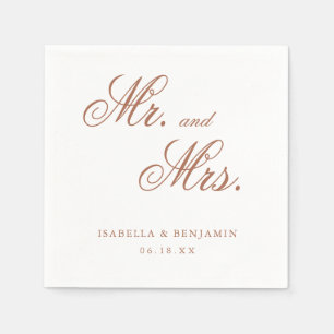 Traditionelle Terrakotta-Formale Hochzeit Serviette