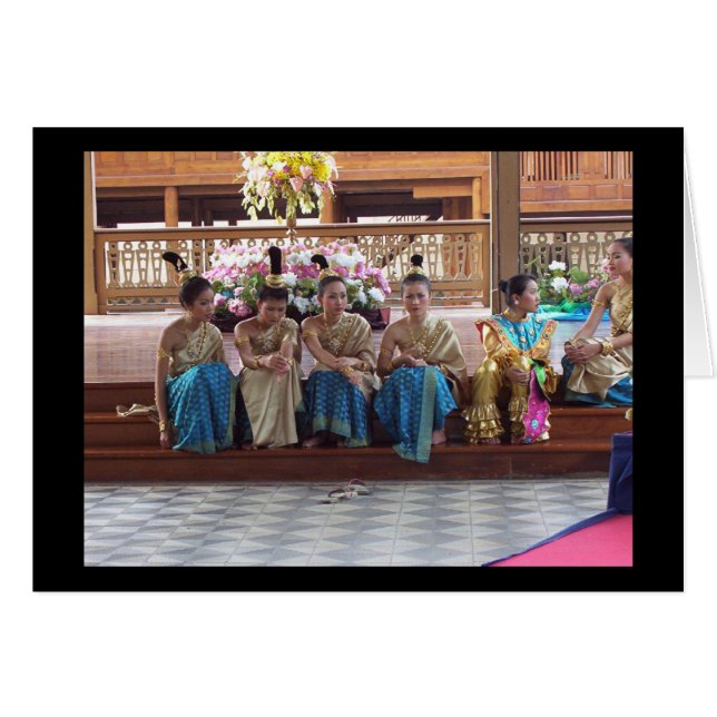 Traditionelle Thai Tänzer machen eine Pause! (Vorderseite (Horizontal))