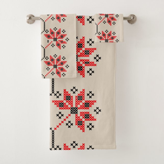 Traditionelle ukrainische Handtücher mit bestickte (Insitu)