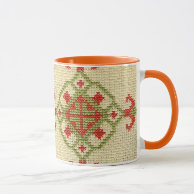 Traditionelle ukrainische Stickerei Tasse (Rechts)