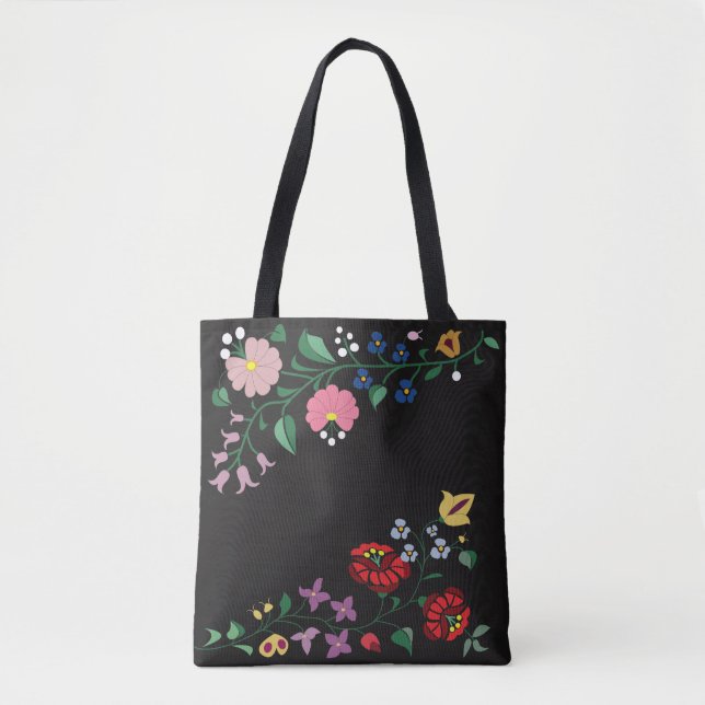 Traditionelle ungarische Blume der Taschen-Tasche Tasche (Vorderseite)