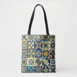 Traditionelle verzierte Zierfliesen. Abstrakte Rüc Tasche