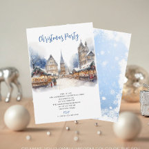 Traditionelle Wasserfarbe Winter Frohe Weihnachten