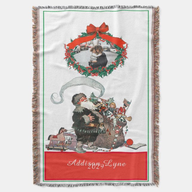 Traditionelle Weihnachten Vintag Weihnachten Weihn Decke (Vorderseite Vertikal)