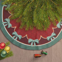 Traditionelle weihnachtliche Grüne Bows Rote Kreis