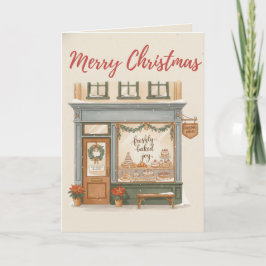 Traditionelle Weihnachtsbäckerei Karte Frischgebac