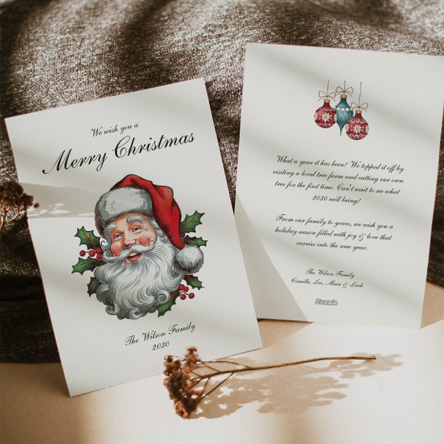 Traditionelle Weihnachtsfeiertage Feiertagskarte (Von Creator hochgeladen)