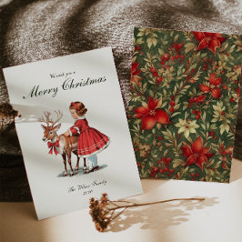 Traditionelle Weihnachtsfeiertage Feiertagskarte