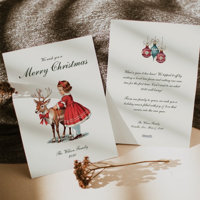 Traditionelle Weihnachtsfeiertage Feiertagskarte (Von Creator hochgeladen)