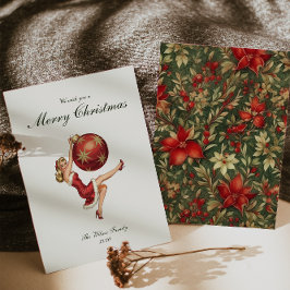 Traditionelle Weihnachtsfeiertage Feiertagskarte