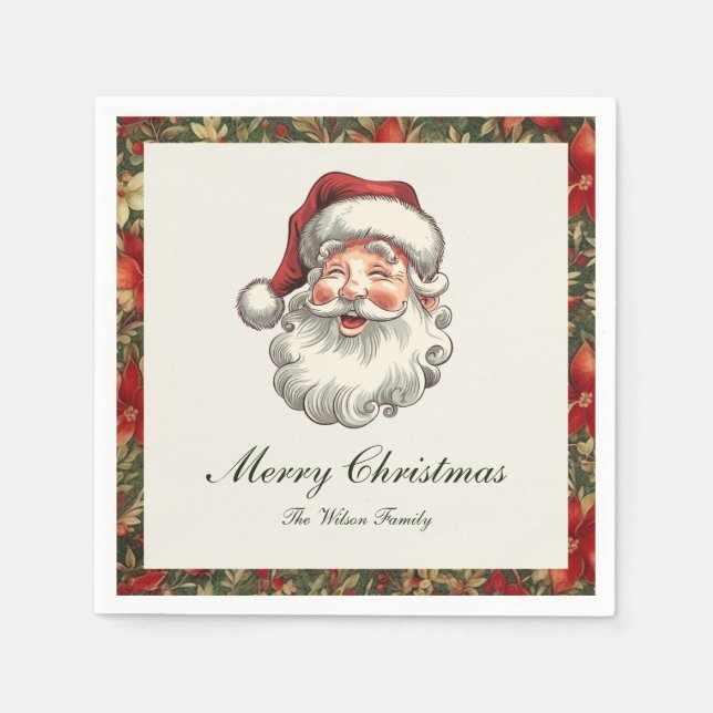 Traditionelle Weihnachtsfeiertage Serviette (Vorderseite)