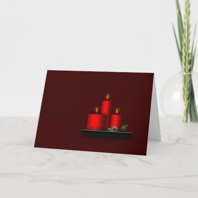 Traditionelle Weihnachtsgruß-Karte Feiertagskarte (Vorderseite)