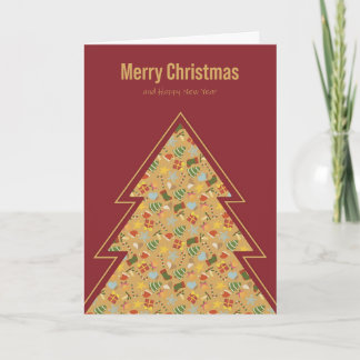 Traditionelle Weihnachtskarte Warm & Cozy Feiertagskarte