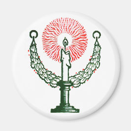 Traditionelle Weihnachtskerze Magnet