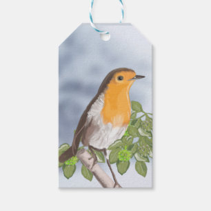 Traditionelle Weihnachtsrobbe und Ivy Geschenkanhänger