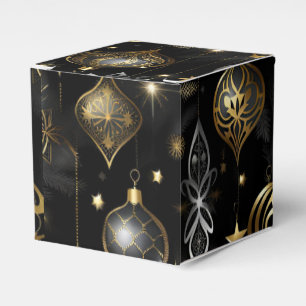 Traditionelle Zierwürfel aus Silber und Gold Geschenkschachtel