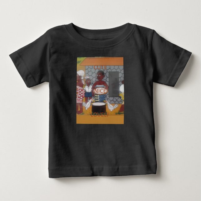 Traditioneller afrikanischer Homestead-Lifestyle Baby T-shirt (Vorderseite)